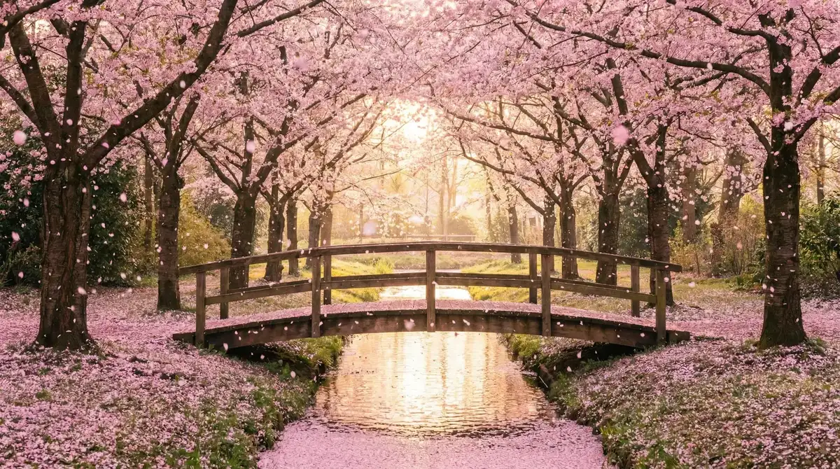 樱花桥畔 - VODAFONEWIFI巨大 唯美风景